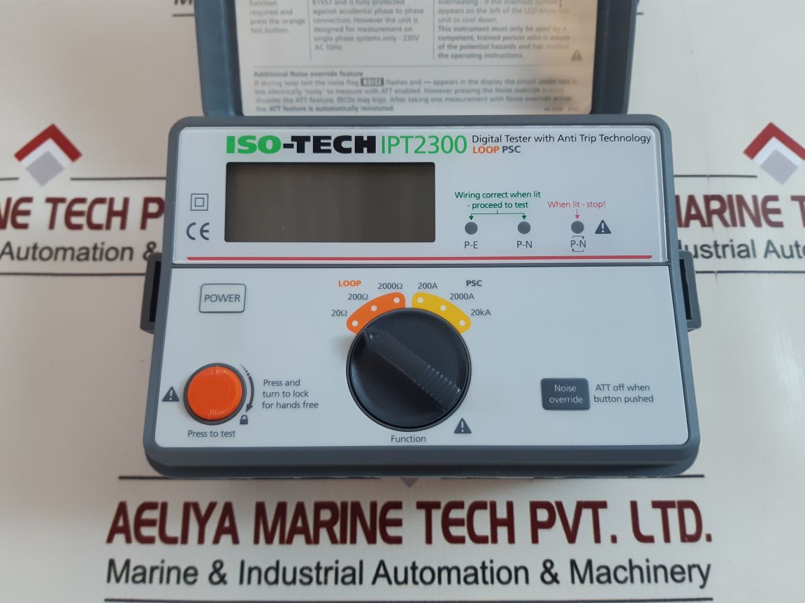 Iso-tech Ipt2300 Digital Tester With Anti Trip Technology Set