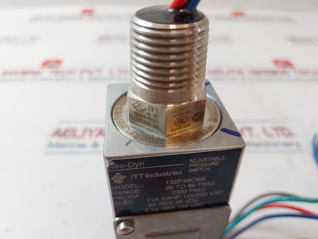 Itt 132P49C6Bh Adjustable Pressure Switch 2000 Psig