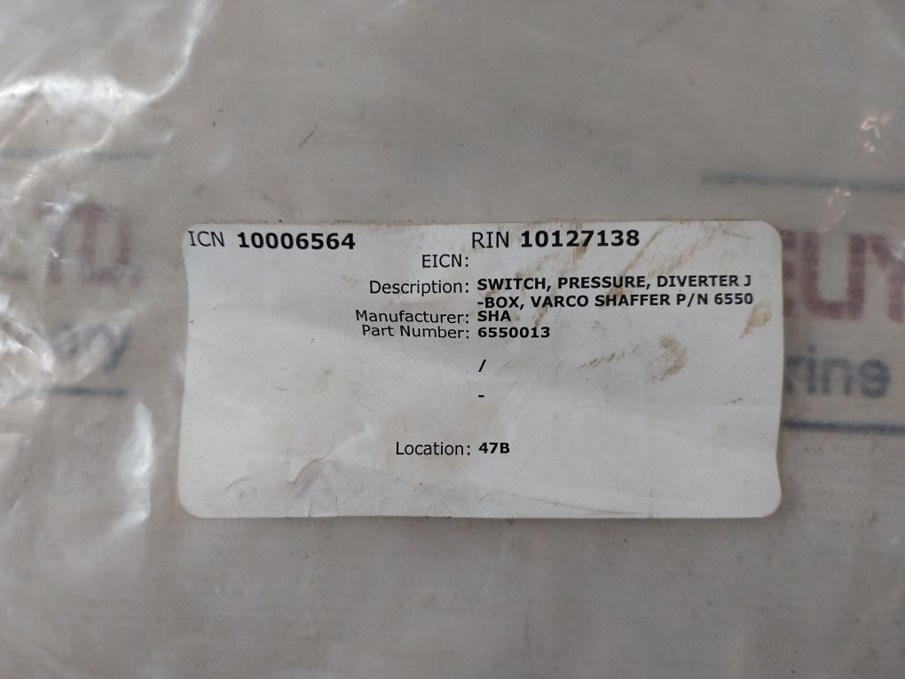 Itt 132P49C6Bh Adjustable Pressure Switch 2000 Psig