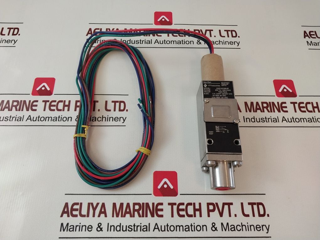 Itt Neo-dyn 232P42C6Bhr Adjustable Pressure Switch 200 To 1000 Psig