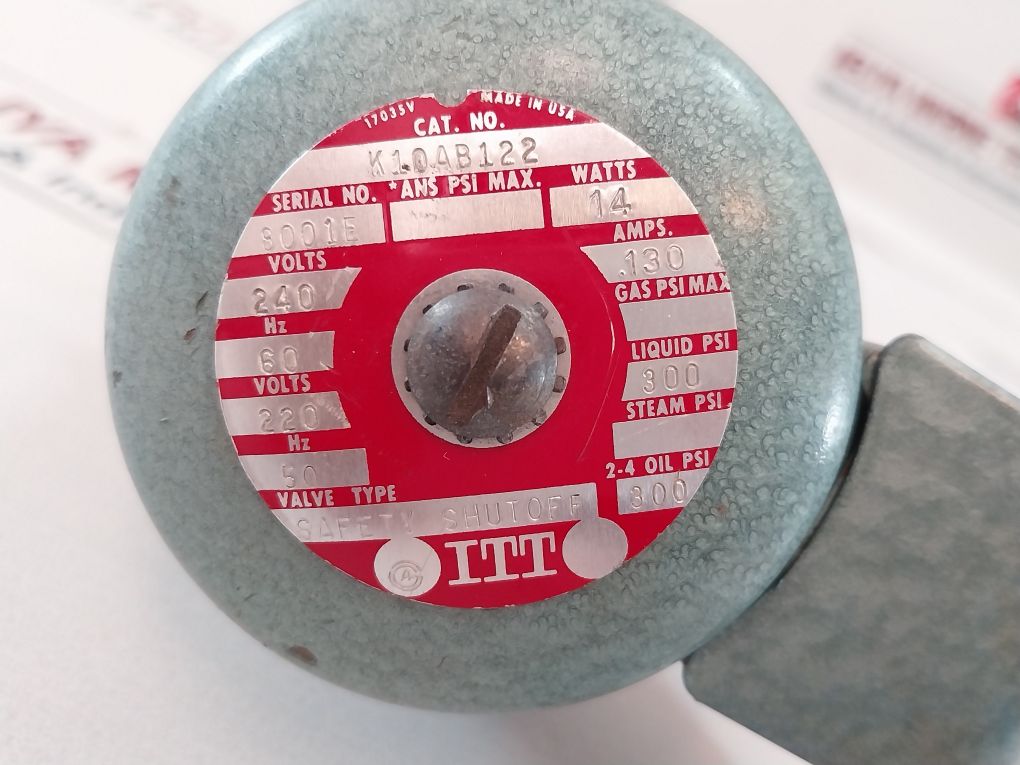 Itt K10Ab122 Safety Shut Off Valve 220-240V 50-60Hz