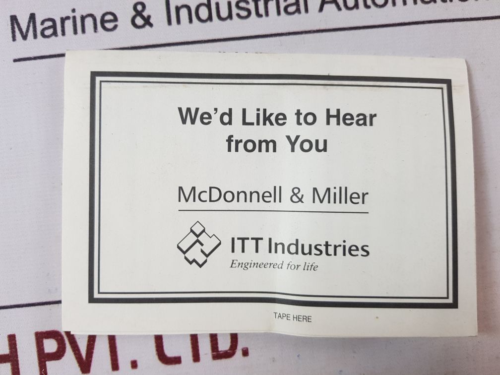 Mcdonnell & Miller Afe-1 Air Flow Switch