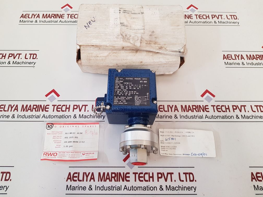 Itt Neo-dyn 100P51Cc3 Adjustable Pressure Switch