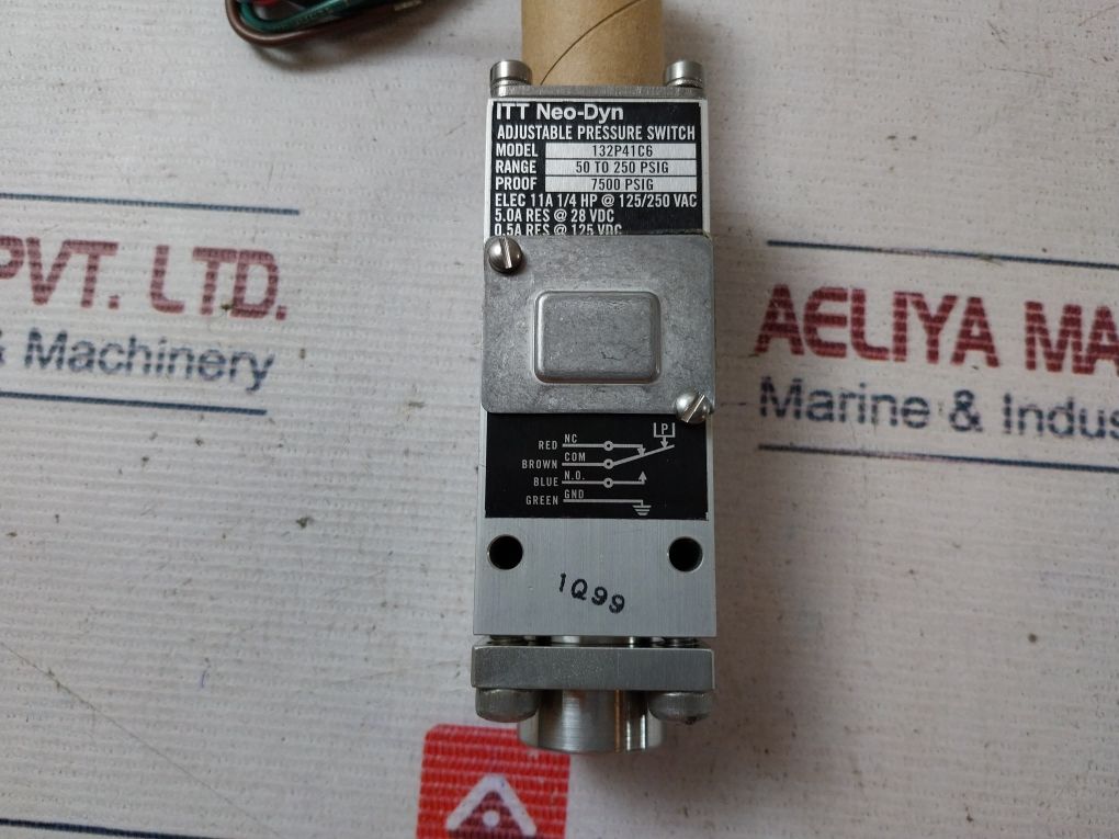 Itt Neo-dyn 132P41C6 Adjustable Pressure Switch