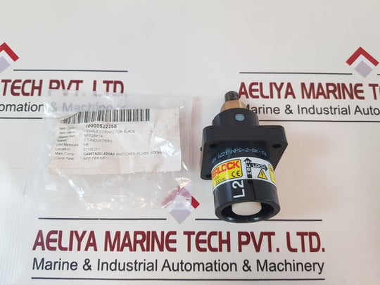 Itt Nps-2-bk-t4 Female Connector Black
