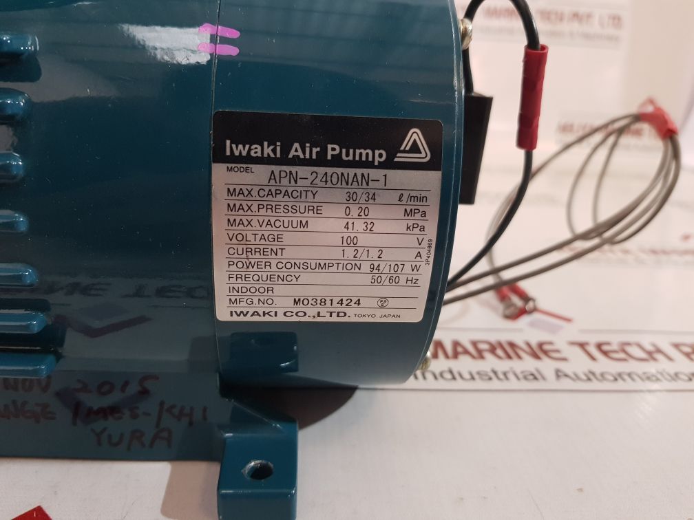 Iwaki Apn-240 Nan-1 Air Pump Apn-240Nanx-1