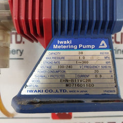 Iwaki Ehn-b11Vc2R Metering Pump M071601180 With Controller 051601403