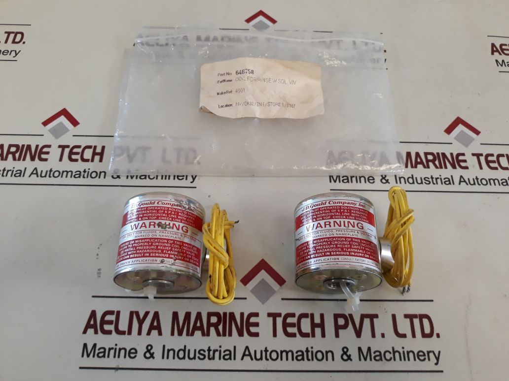 J.D.Gould 646758 Piston Pilot Operated Solenoid Valve Coil
