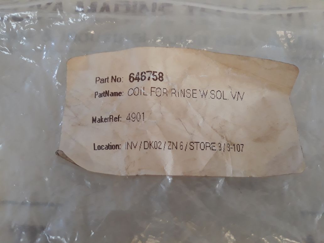 J.D.Gould 646758 Piston Pilot Operated Solenoid Valve Coil
