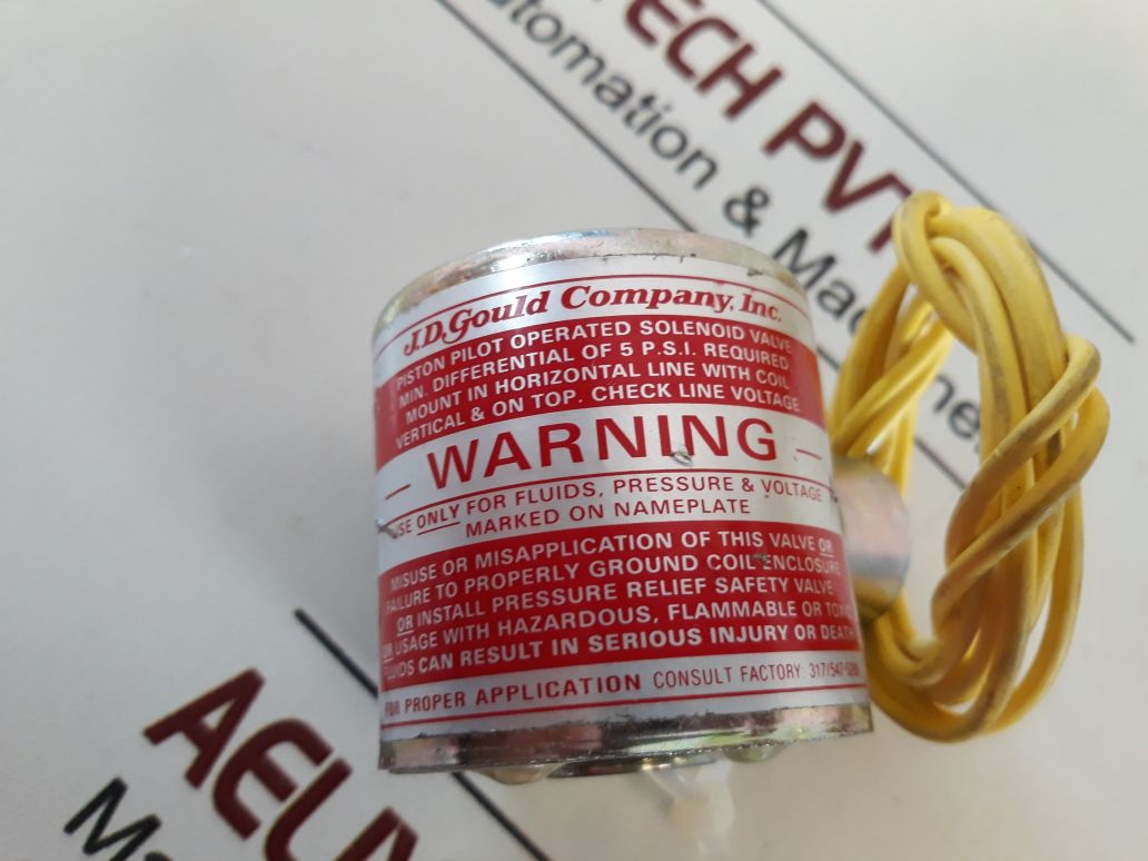 J.D.Gould 646758 Piston Pilot Operated Solenoid Valve Coil