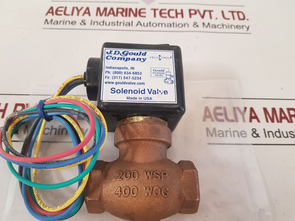 J.D Gould M3V Solenoid Valve 120/240Vac 60Hz