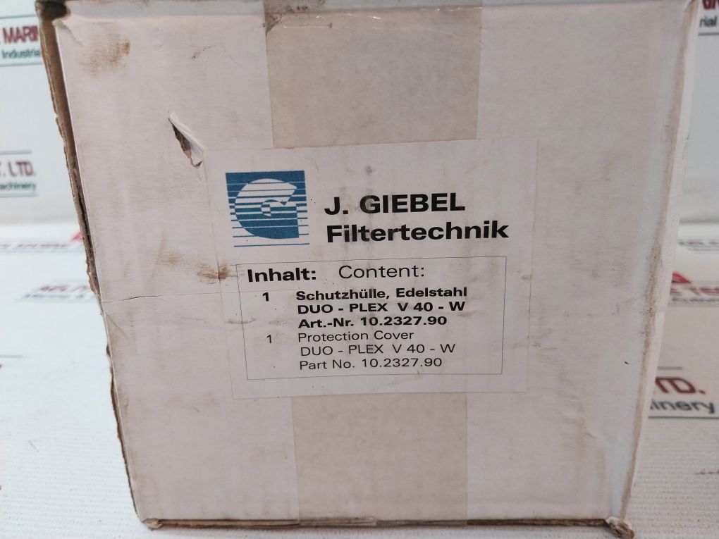 J.Giebel Filtertechnik 10.2327.90 Protection Cover