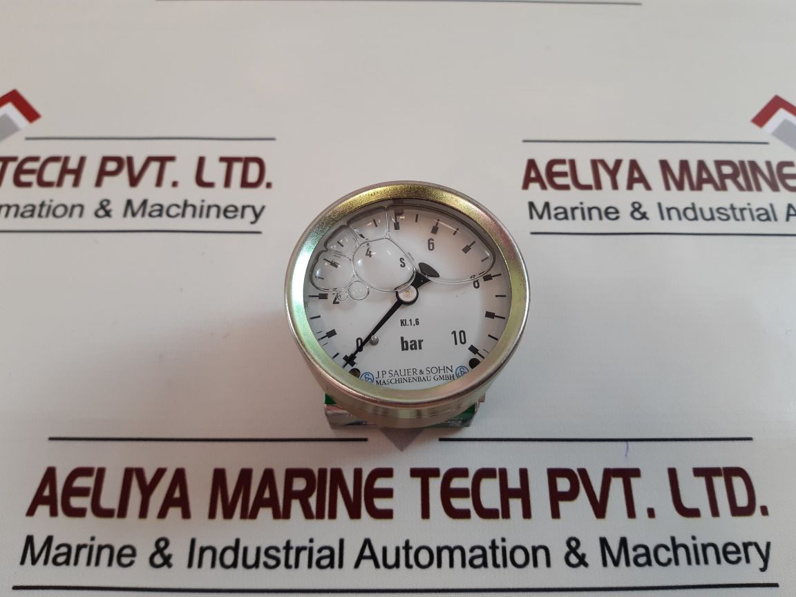 J.p.sauer & sohn pressure gauge 0-10 bar