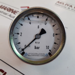 J.p.sauer & sohn pressure gauge 0-10 bar