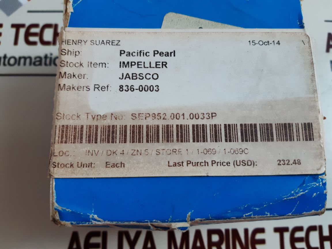 Jabsco 836-0003 impeller