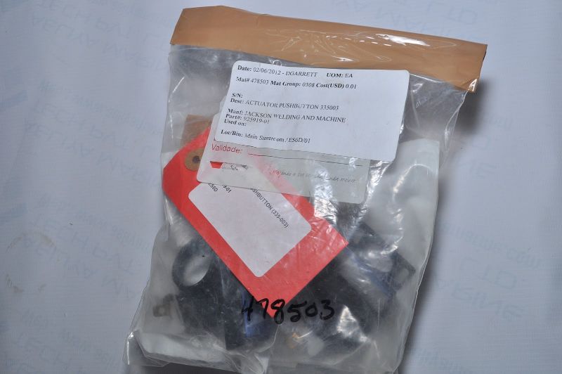 Set of 3x Jackson welding 925919-01 blue pushbutton