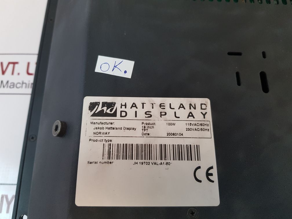 L3 Communications/Jakob 19 Inch Tft Hatteland Display