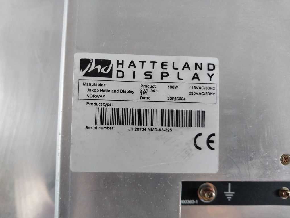 Jakob Hatteland Display 20,1 Inch Tft Display Monitor