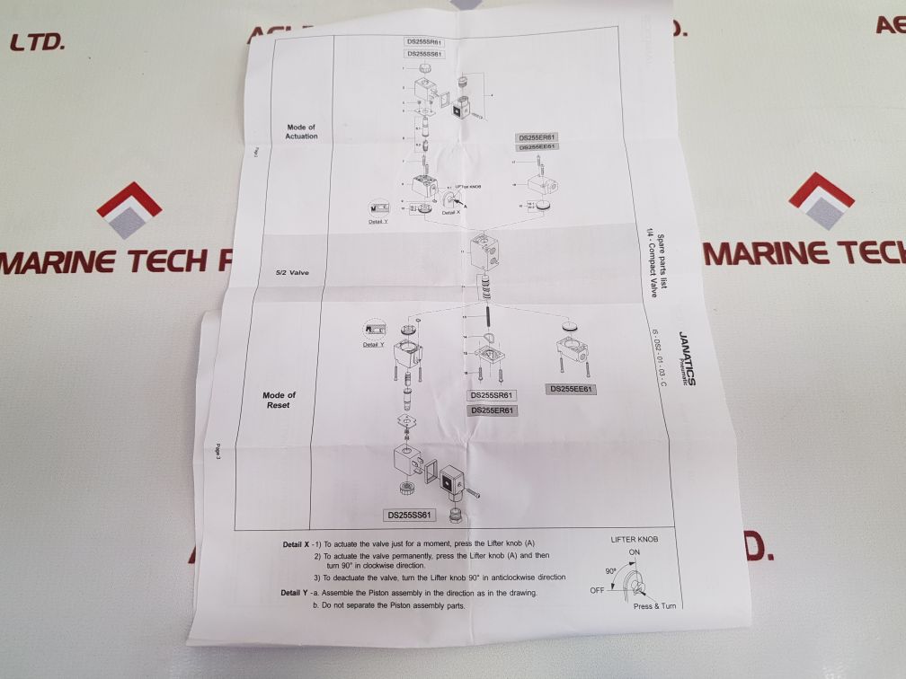 Janatics Ds255Sr61-a Solenoid Valve 2-10 Bar