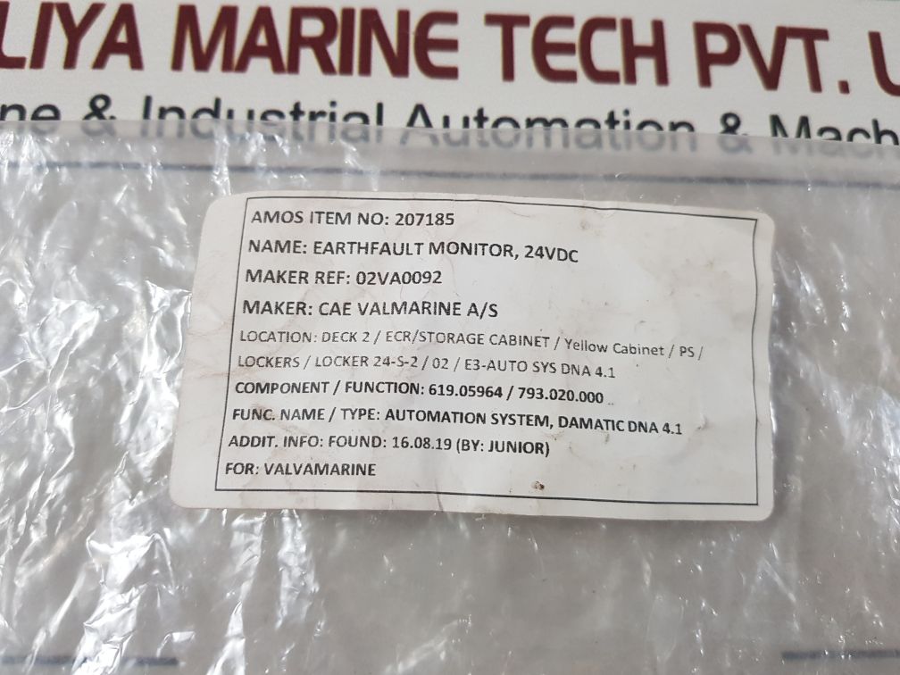 Jani Electro 4001029Jp0103C Earth Fault Monitoring
