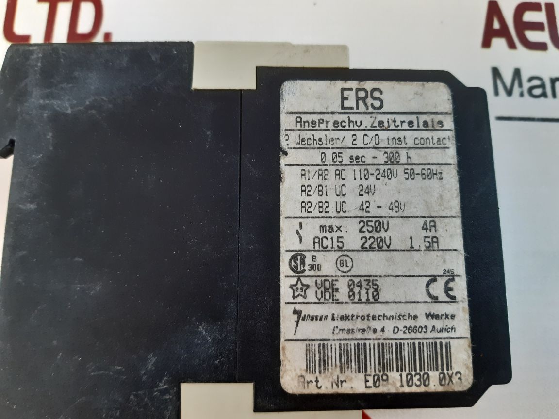 Janssen Ers Timer Relay E09 1030.0X3