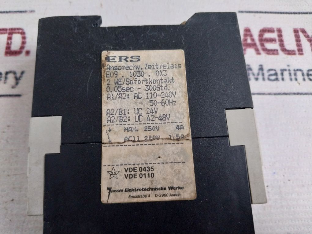 Janssen Ers E09.1030.0X3 Timer Relay 250V