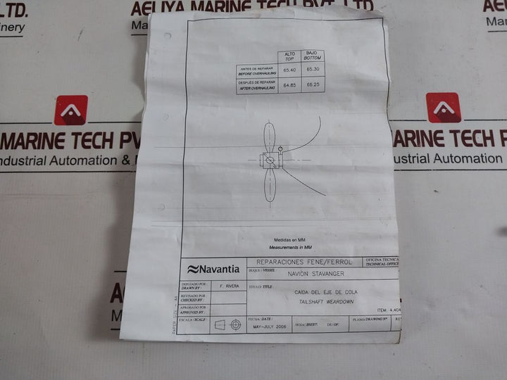 Japan Marine Technologies 1408 Wear Down Gauge