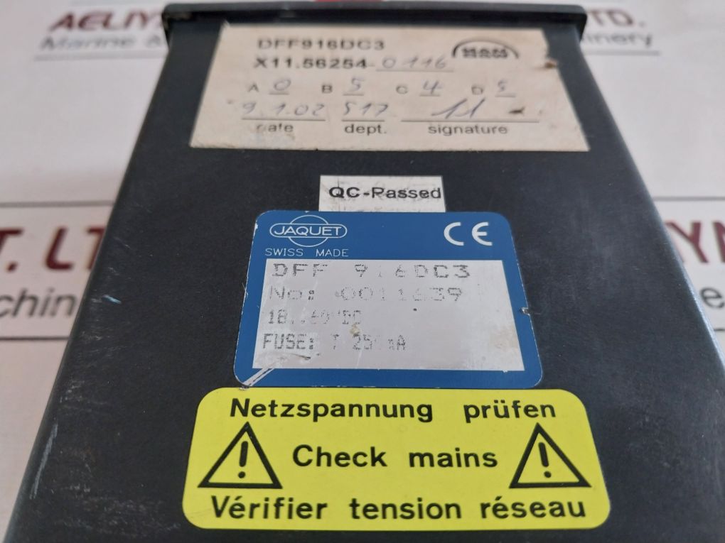 Jaquet Dff916Dc3 Digital Display Tachometer 0011639