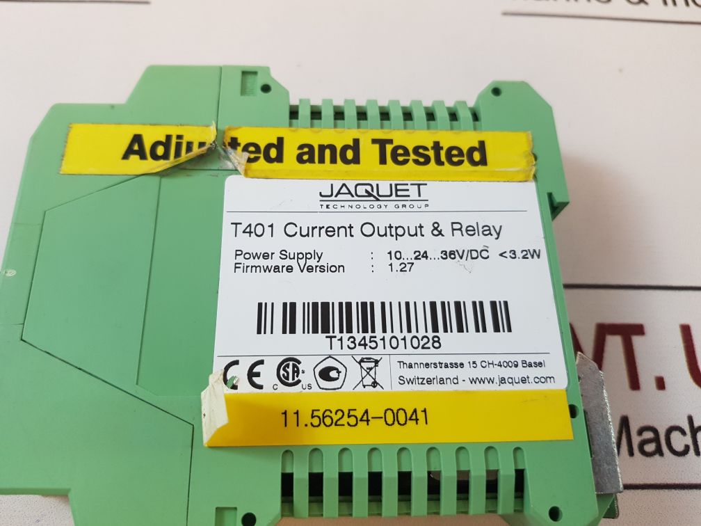 Jaquet T401 Current Output & Relay
