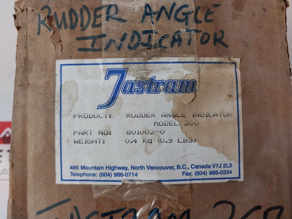 Jastram 940986 Rudder Angle Indicator Gauge
