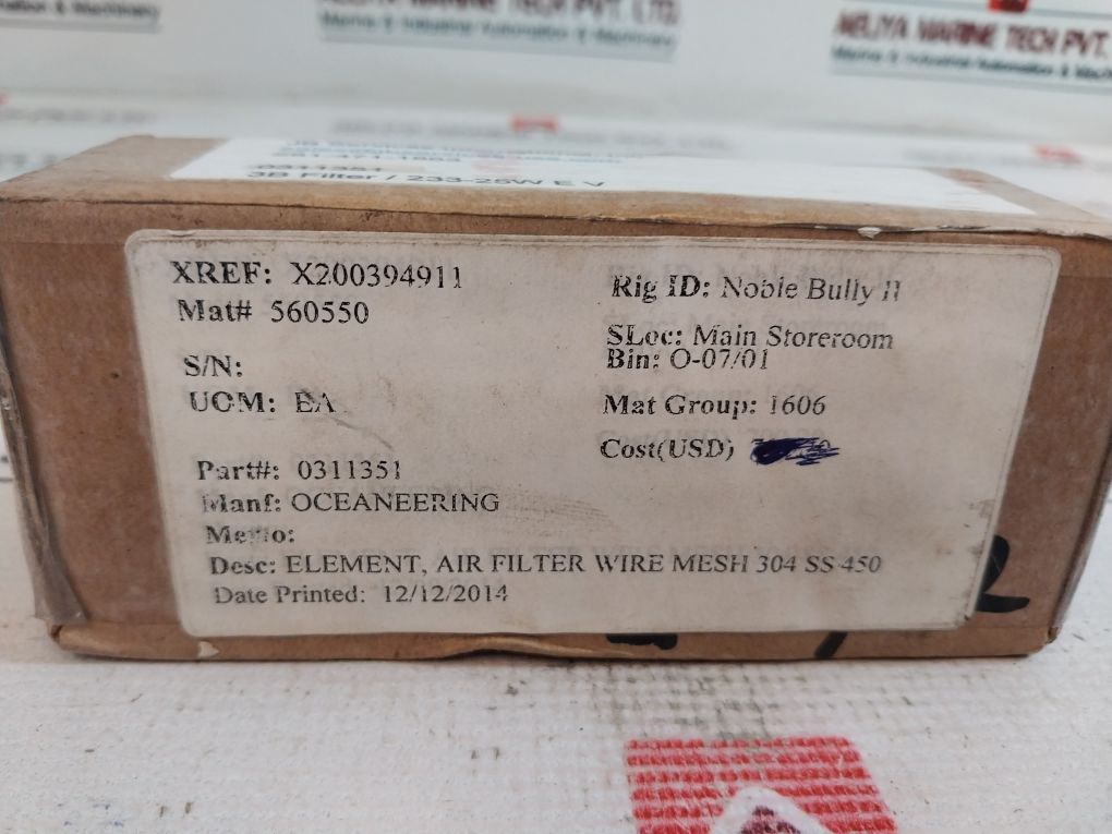 Jb Services 281-471-1863 Air Filter Wire Mesh Element