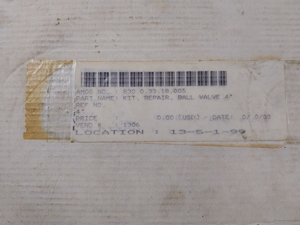 Jc Dn-4” Ball Valve Repair Kit