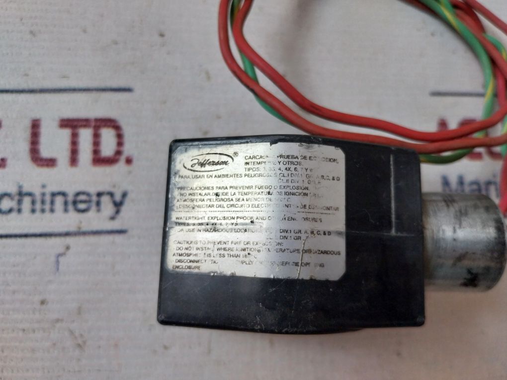 Jefferson Mh36Z027U Solenoid Valve Coil