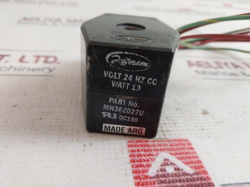 Jefferson Mh36Z027U Solenoid Valve Coil Volt 24 Hz Cc