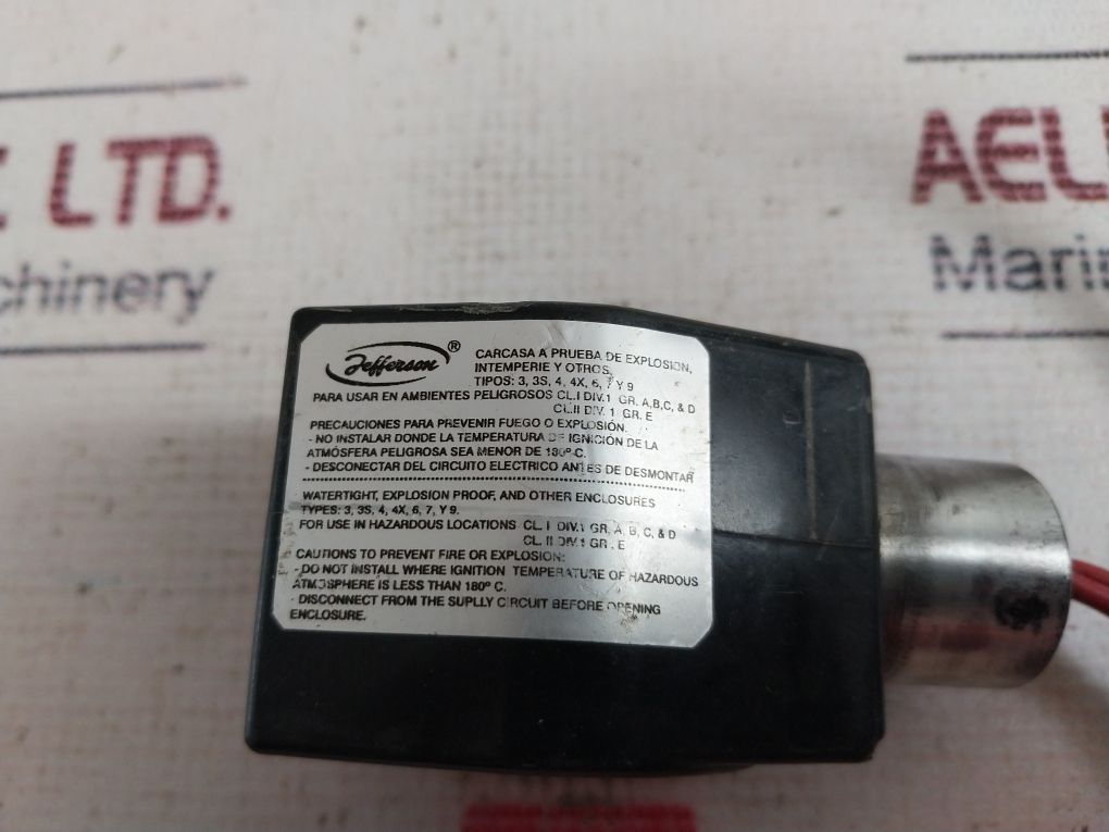 Jefferson Mh36Z027U Solenoid Valve Coil Volt 24 Hz Cc