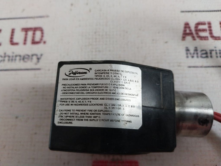 Jefferson Mh36Z027U Solenoid Valve Coil Volt 24 Hz Cc