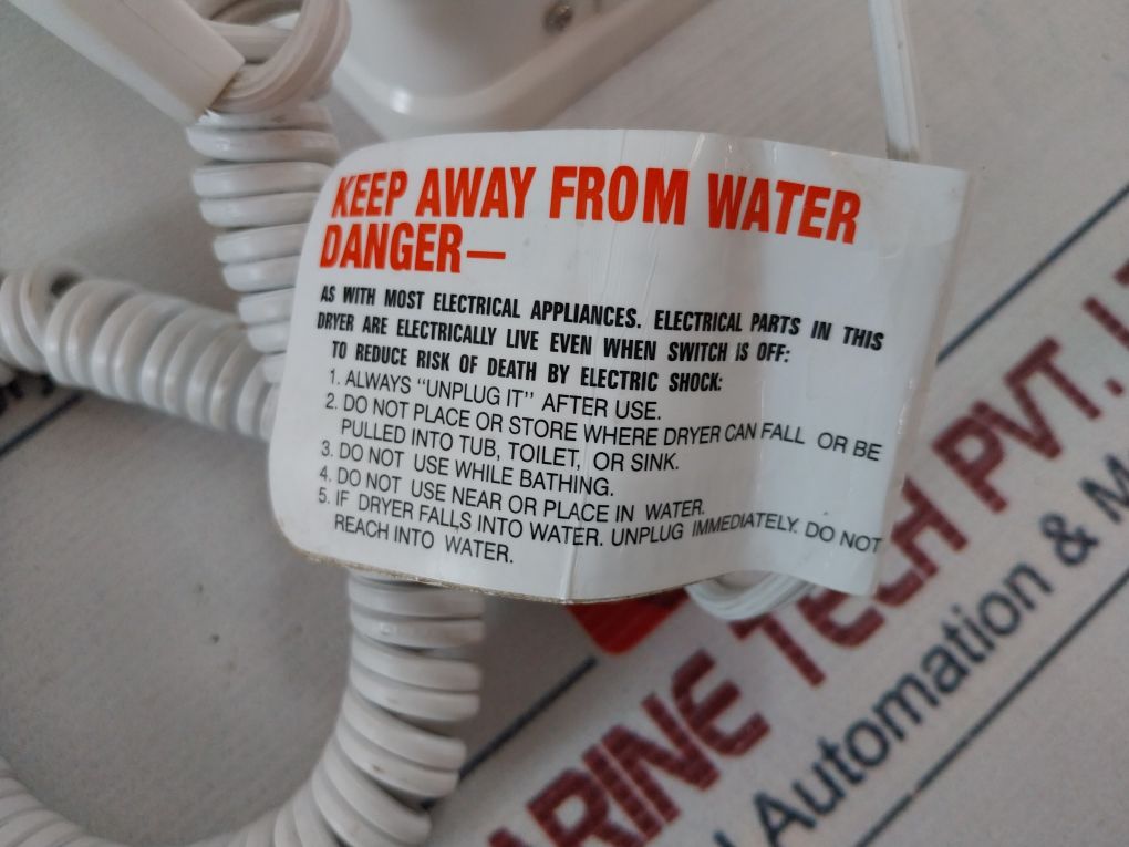 Jerdon Jwm4Cd Wall-mount Hair Dryer