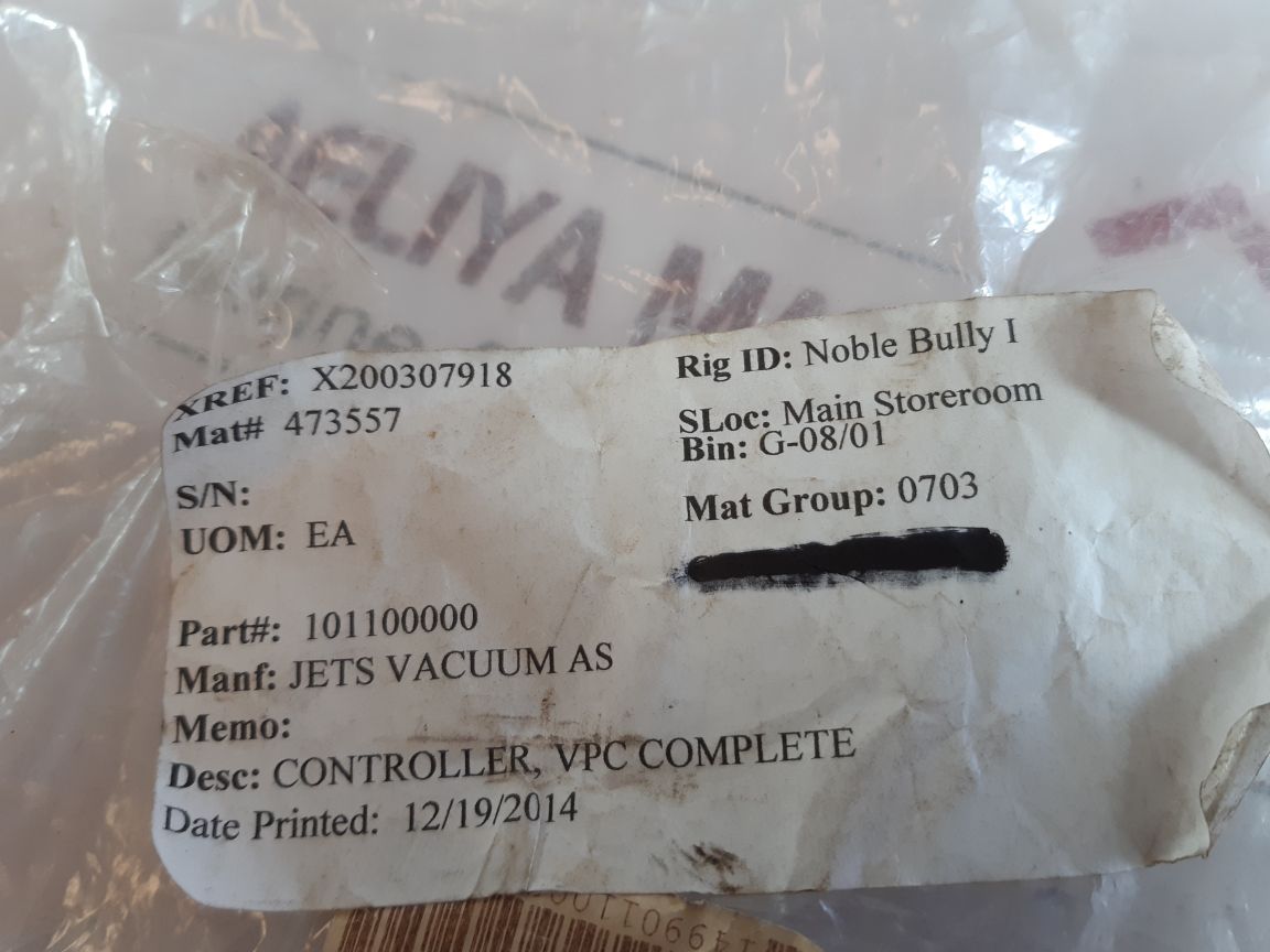 Jets 101100000 Vpc Controller