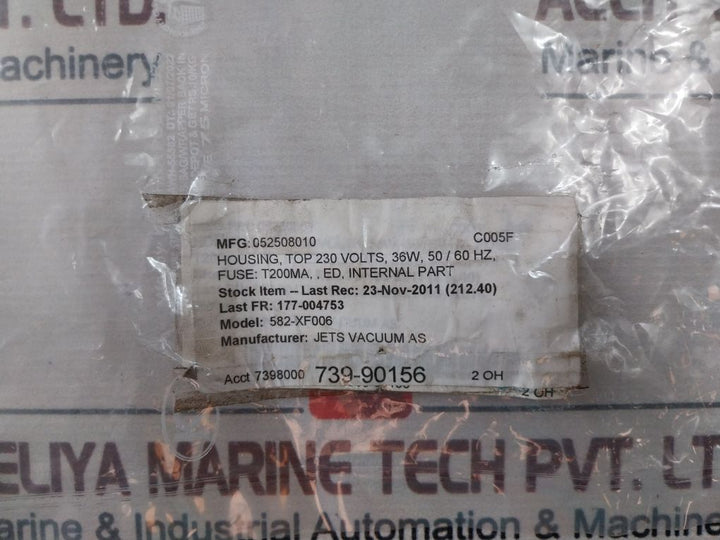 Jets Vacuum 582-xf006 Ed Internal Part 230V- 50/60Hz