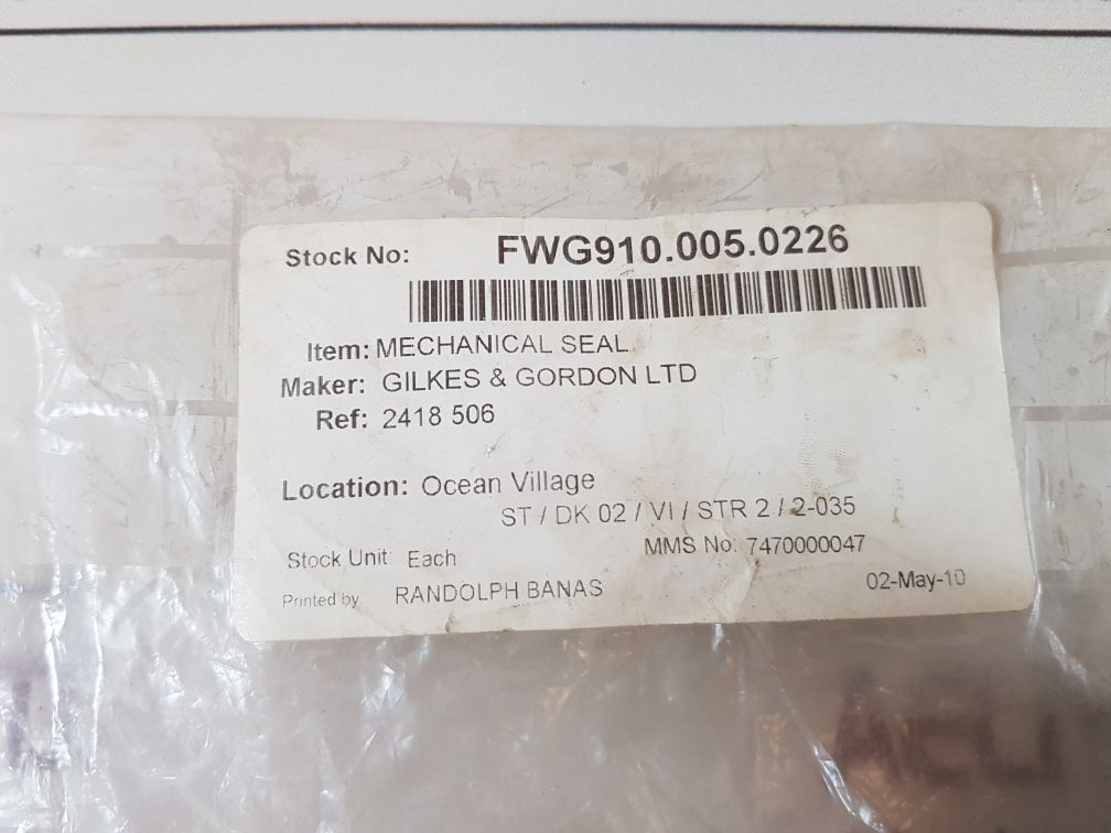 John Crane Ept-222-115 Mechanical Seal