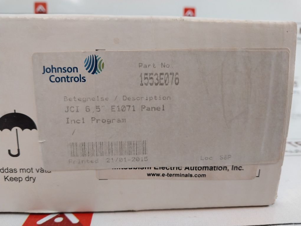 Johnson Controls X11-15298 Control Panel 156097 Win Ce .Net 4.2 Pro,1553E076