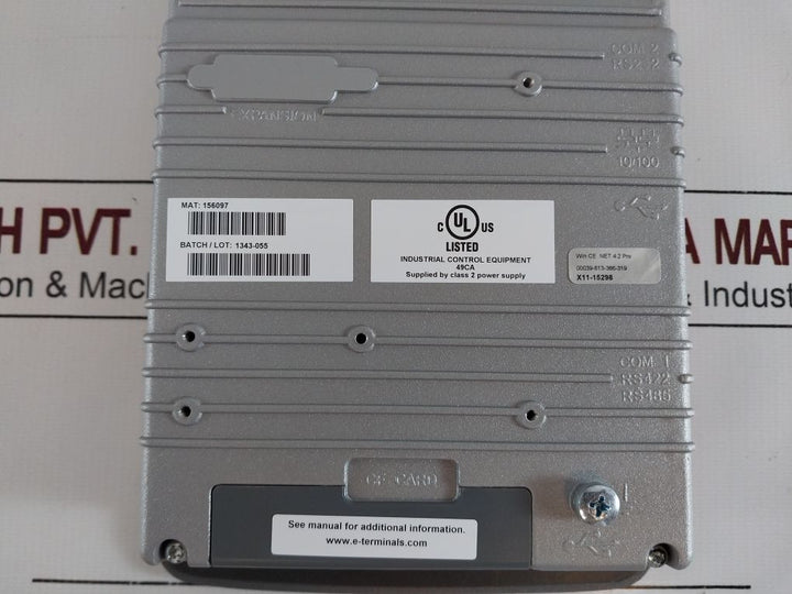 Johnson Controls X11-15298 Control Panel 156097 Win Ce .Net 4.2 Pro,1553E076