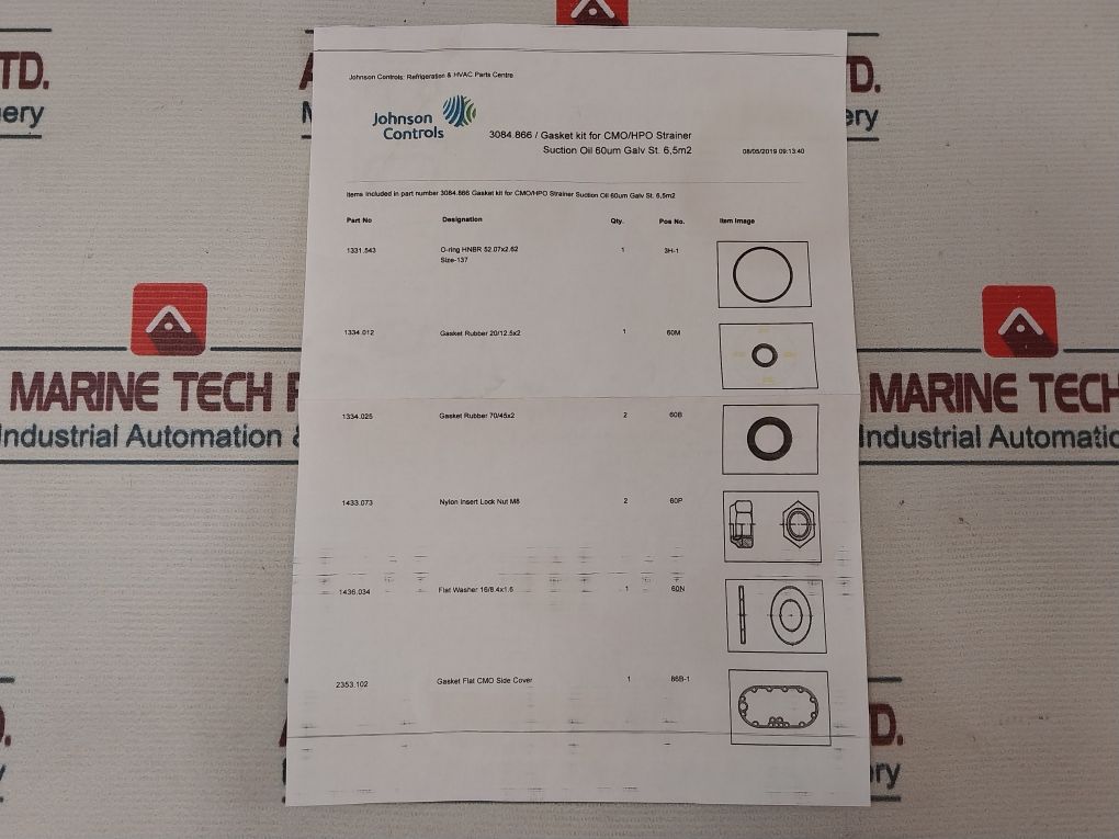 Johnson Controls 3188.063 Oil Filter Service Kit Cmo/Hpo 20 And T/Cmo30