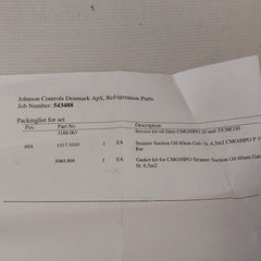 Johnson Controls 3188.063 Oil Filter Service Kit Cmo/Hpo 20 And T/Cmo30
