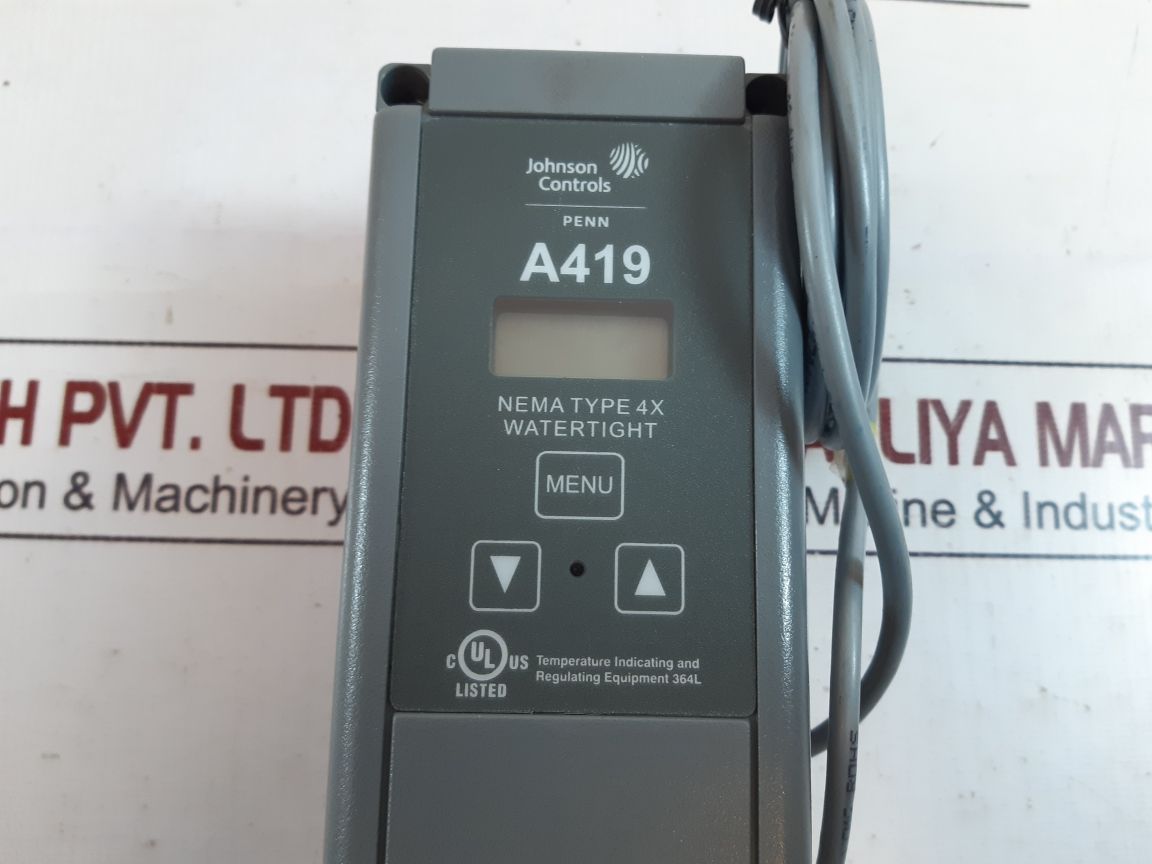 Johnson Controls Penn A419 Temperature Control