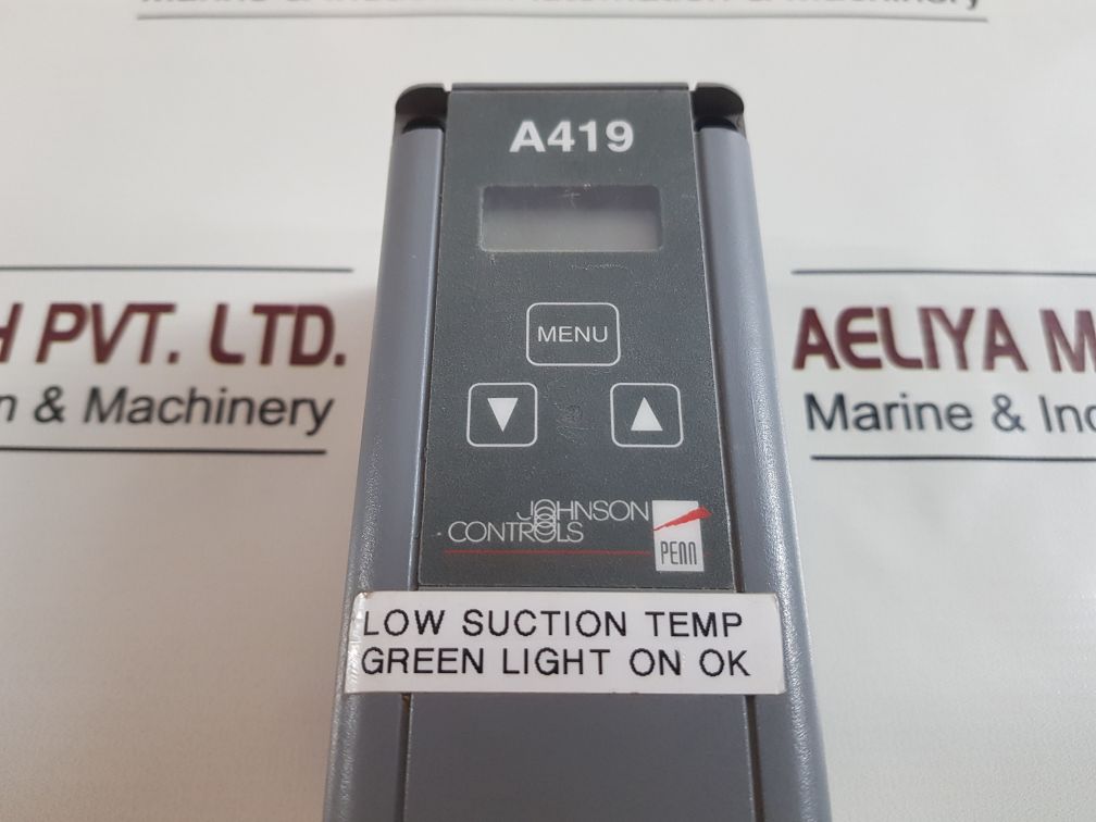Johnson controls a419 temperature control