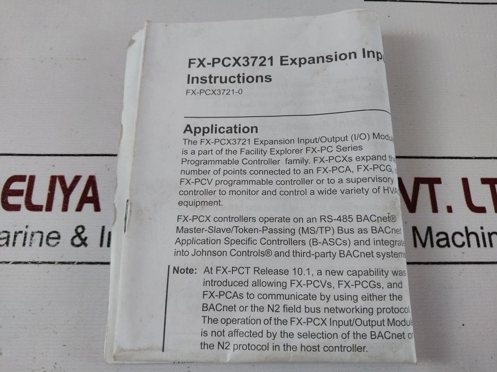 Johnson Controls Fx-pcx3721-0 Facility Explorer