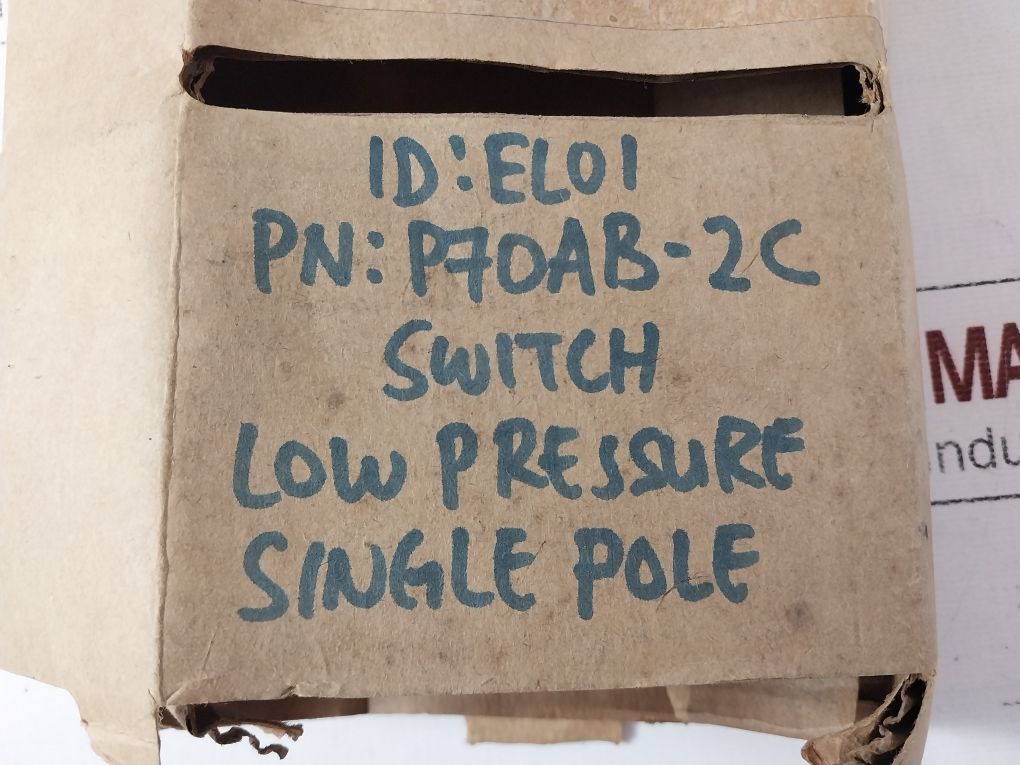 Johnson Controls P70Ab-2C Low Side Pressure Control