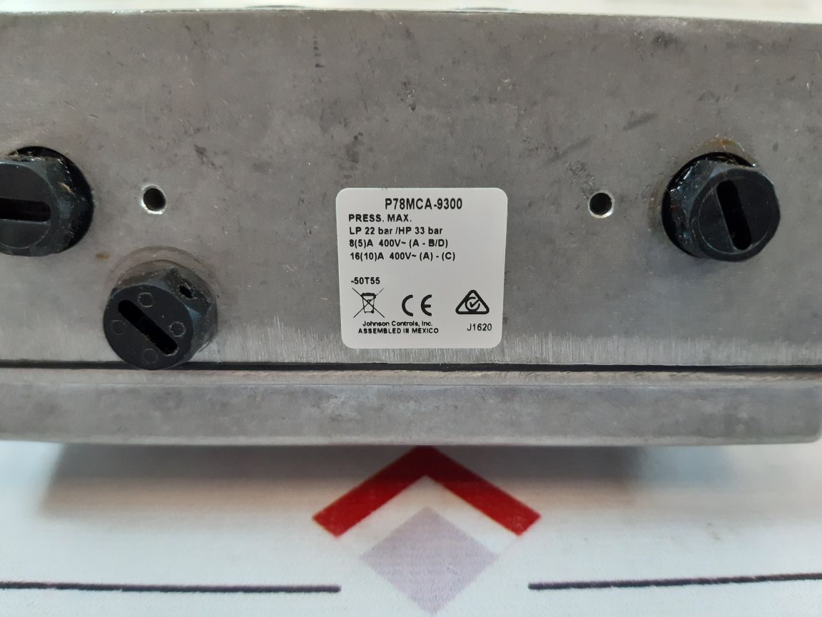 Johnson Controls P78Mca-9300 Pressure Control