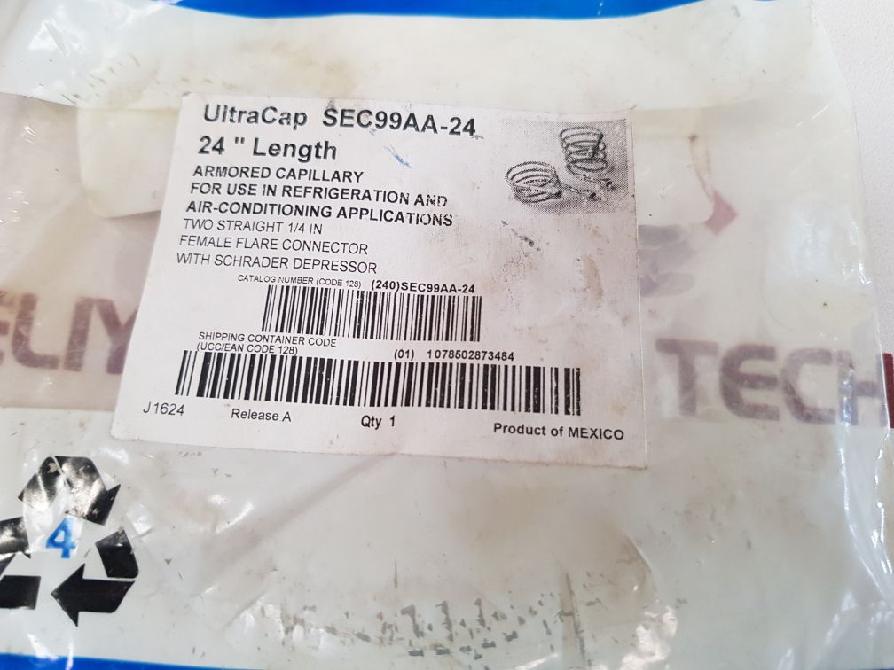 Johnson Controls Sec99Aa-24 Ultracap 24” Length Armored Capillary